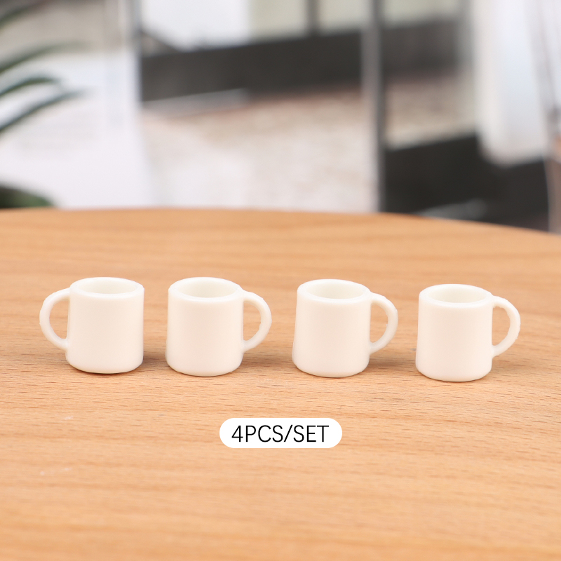Miniature Terrain Set - Lot de 4 tasses miniatures 1:12