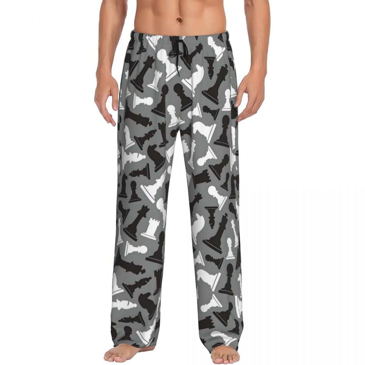 Board Game Print - Pantalon de pyjama d'échiquier personnalisé pour