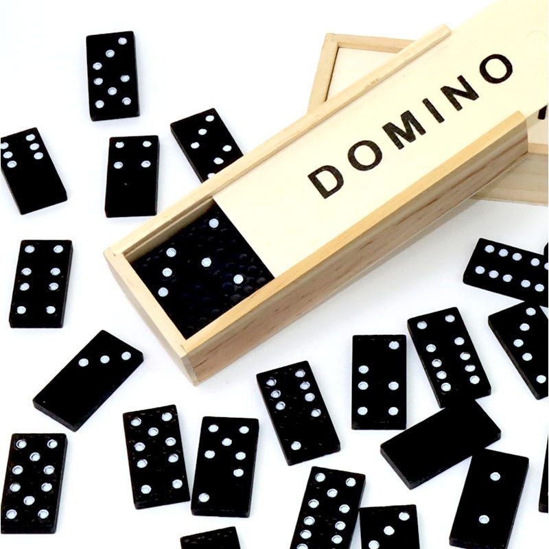 Board Game Monopoli - 28 pièces de dominos noirs jeu