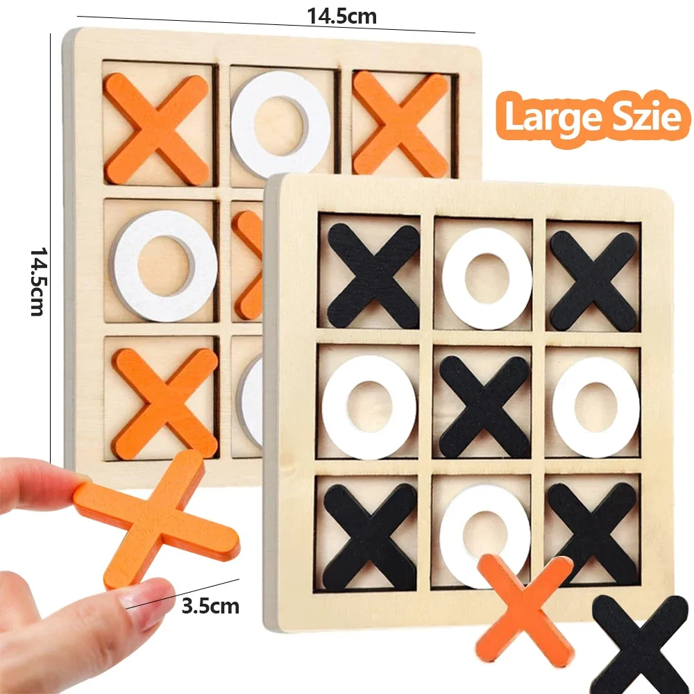 Board Game With Questions - Jeu en bois XO Tic Tac