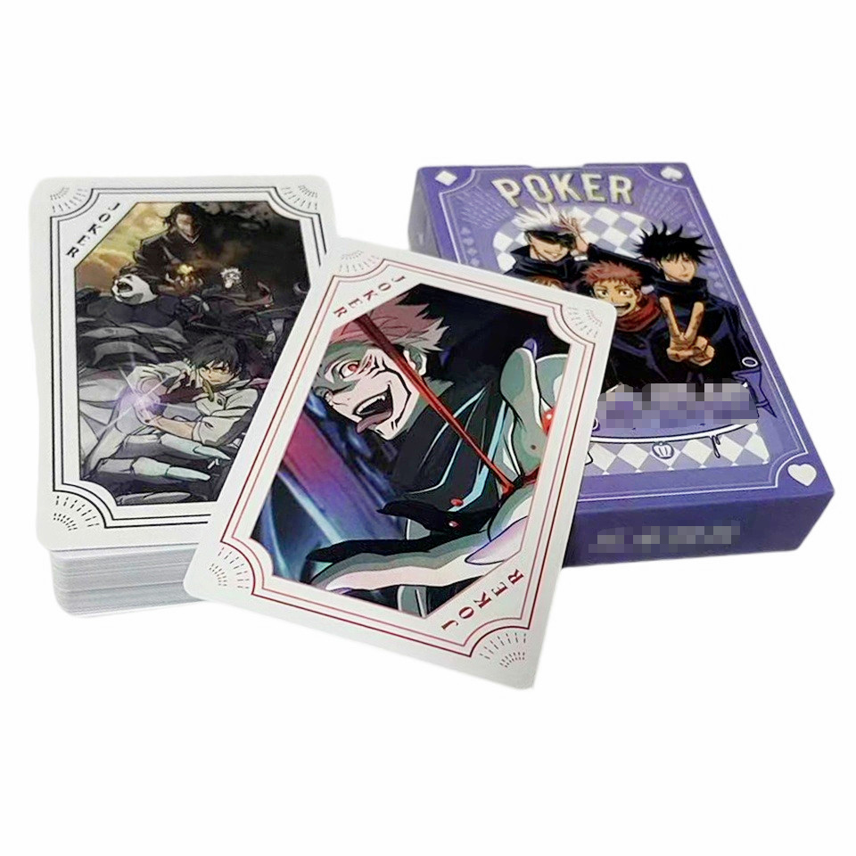 Board Game With Questions - Jeu de cartes de poker Jujutsu