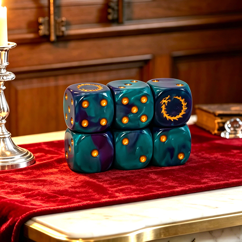Dice Set Polyhedral - Lot de 6 dés polyédriques D6