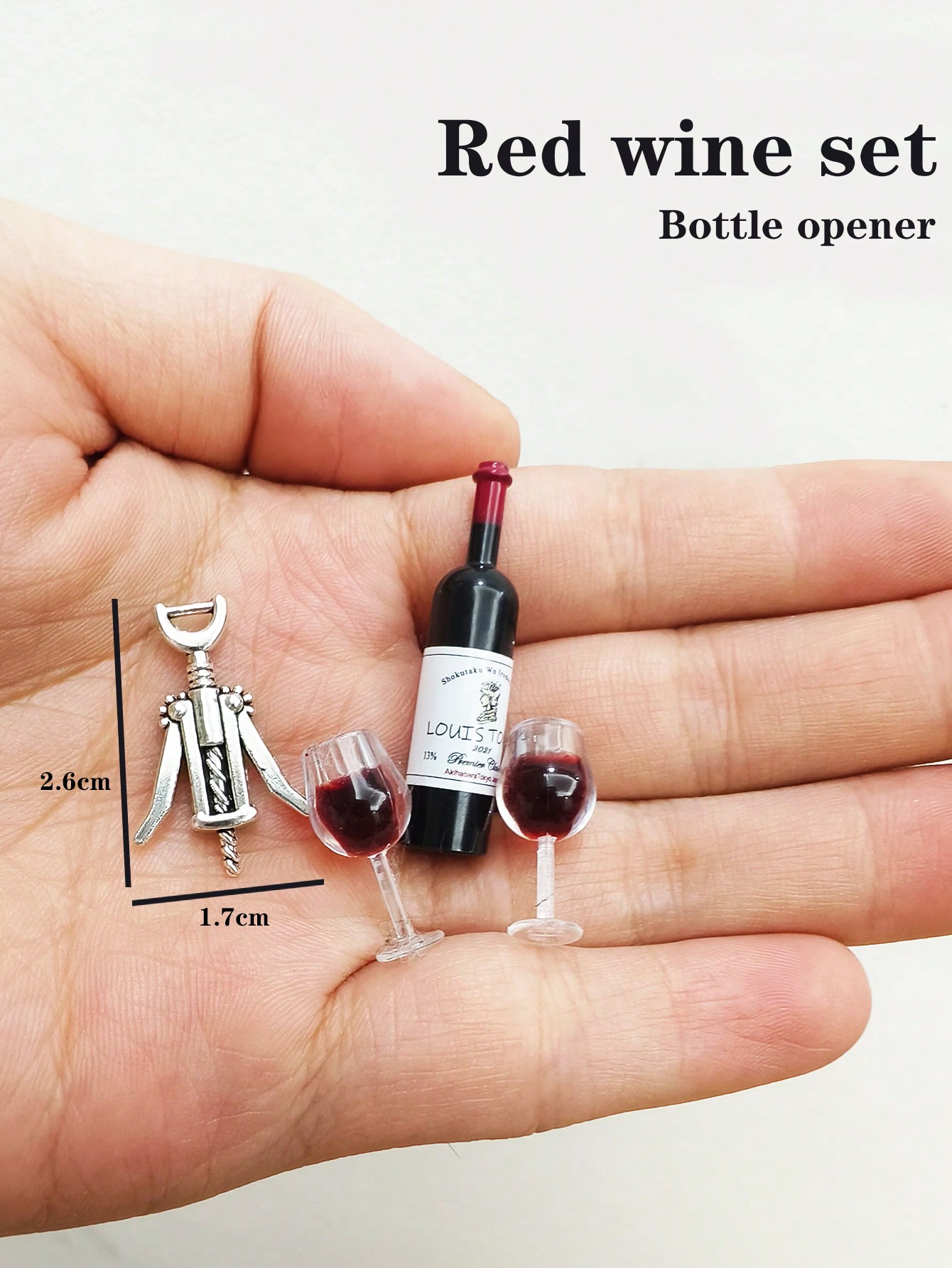 Miniature Terrain Set - Ensemble miniature de vin et champagne
