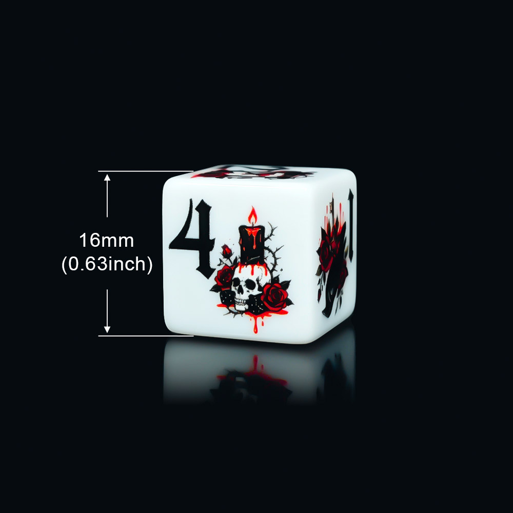 12 dés en acrylique D6 imprimé - Board Game Print avis et prix