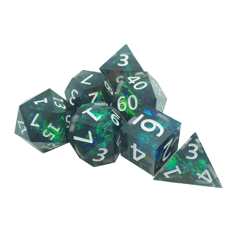 Jeu de dés polyédriques tranch - Dice Set Polyhedral avis et prix