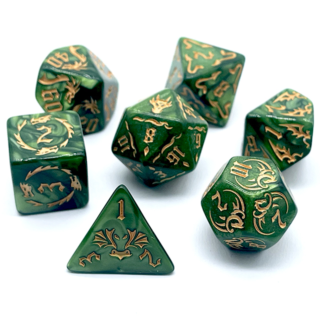 Ensemble de dés DND en acryliq - Dice Set Polyhedral avis et prix