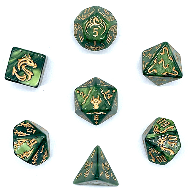 Ensemble de dés DND en acryliq - Dice Set Polyhedral avis et prix