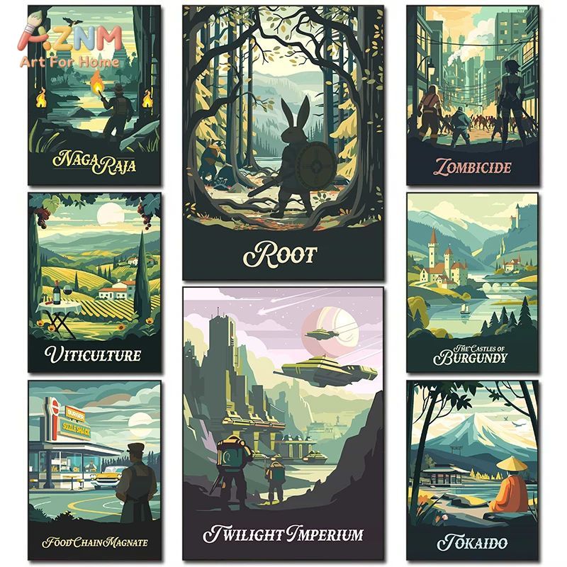 Affiche sur toile d'art de jeu - Board Game Print avis et prix