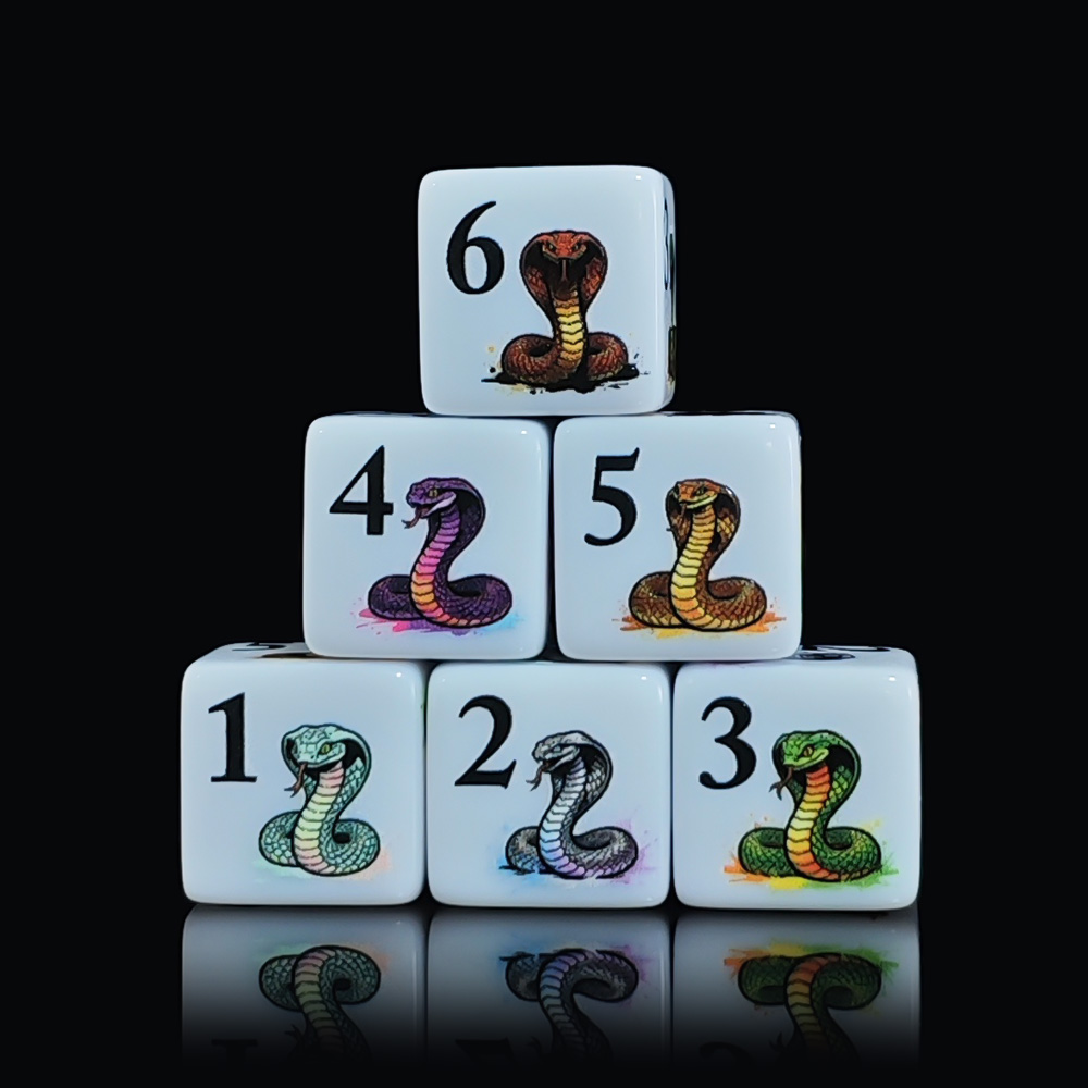 Dés en acrylique D6 de 16MM, 1 - Board Game Print avis et prix