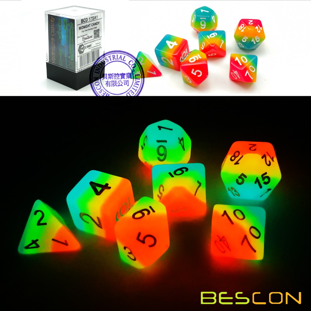 BESCON-Ensemble de 7 dés polyé - Dice Set Polyhedral avis et prix
