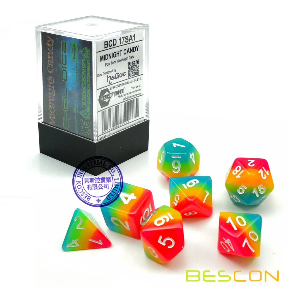 BESCON-Ensemble de 7 dés polyé - Dice Set Polyhedral avis et prix