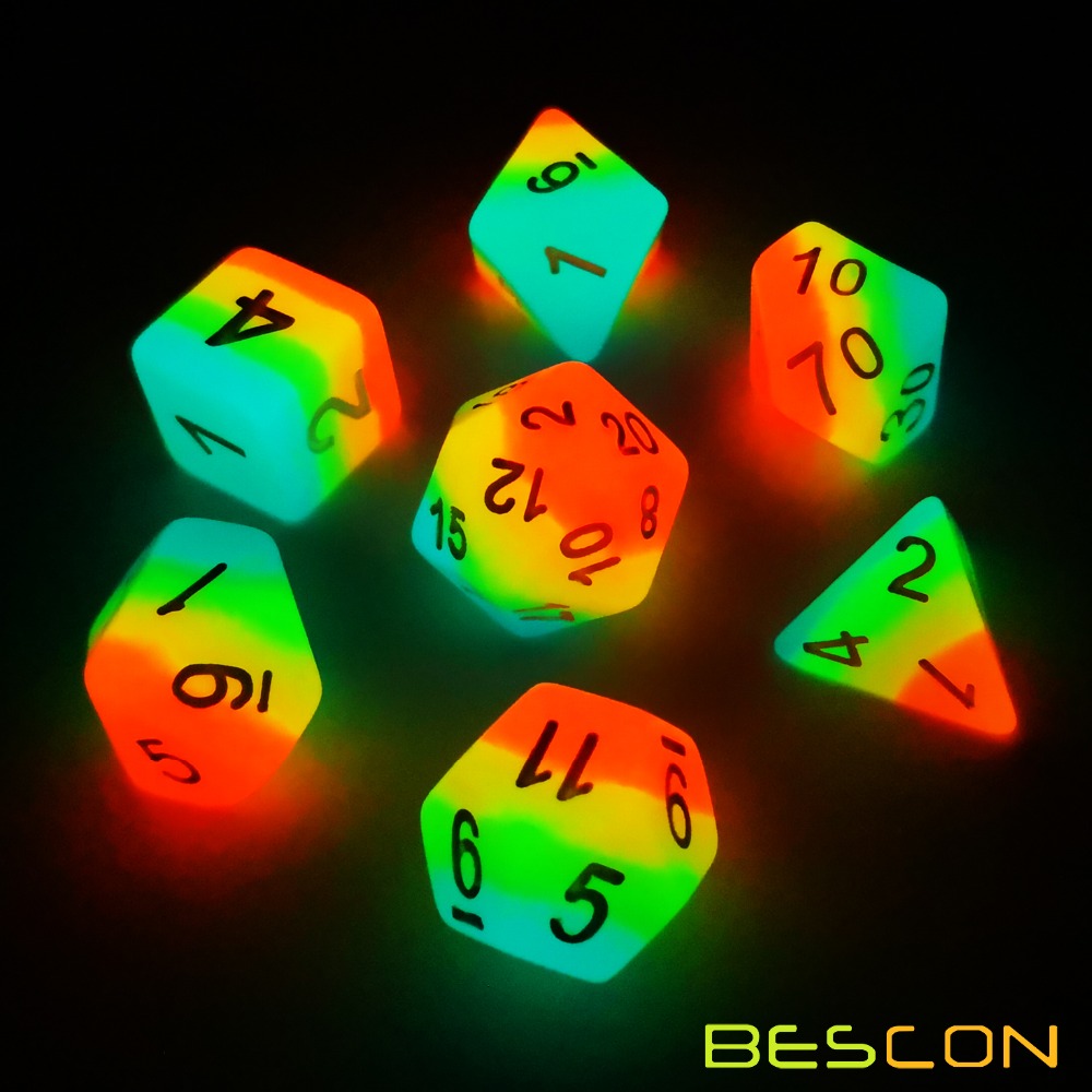 BESCON-Ensemble de 7 dés polyé - Dice Set Polyhedral avis et prix