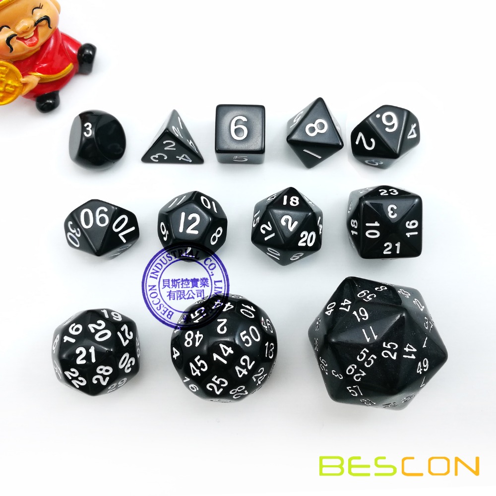 Jeu de dés polyédriques D3 D4  - Dice Set Polyhedral avis et prix