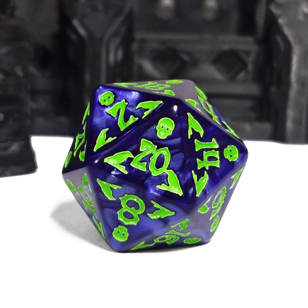 Jeu de dés Cthulhu bleu foncé  - Dice Set Polyhedral avis et prix