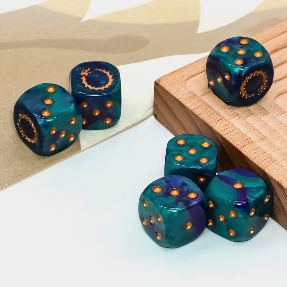 Lot de 6 dés polyédriques D6 D - Dice Set Polyhedral avis et prix