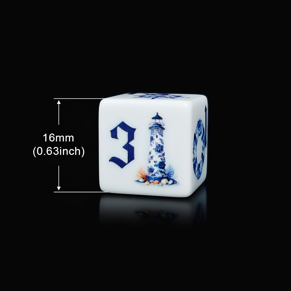 12 dés en acrylique bleus naut - Board Game Print avis et prix