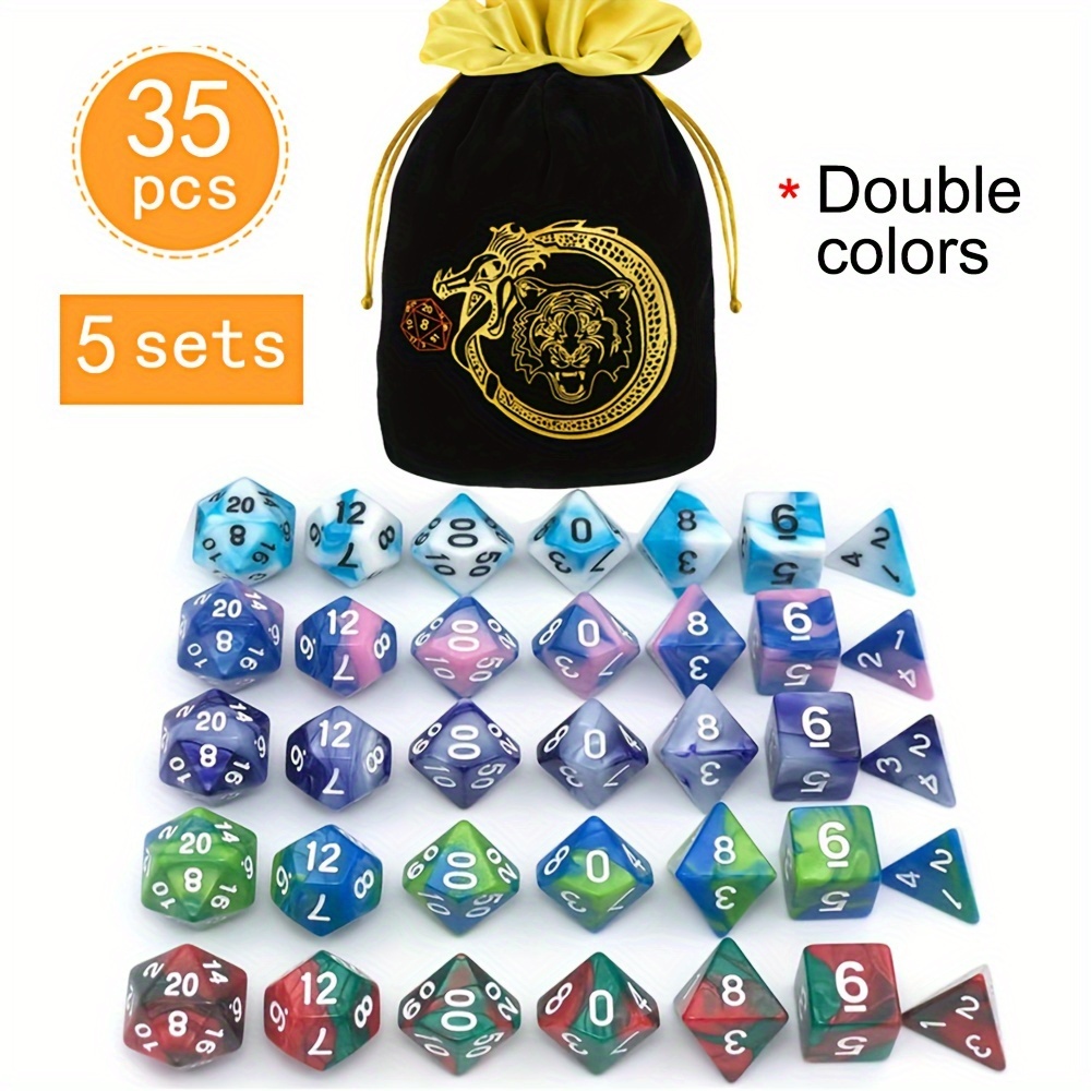 DND 5 sets de 35 dés polyédriq - Dice Set Polyhedral avis et prix