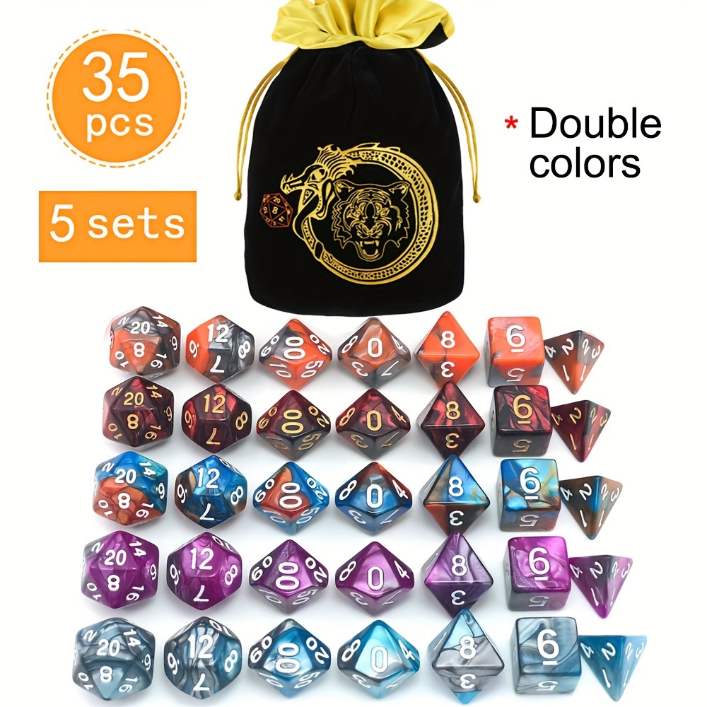 DND 5 sets de 35 dés polyédriq - Dice Set Polyhedral avis et prix